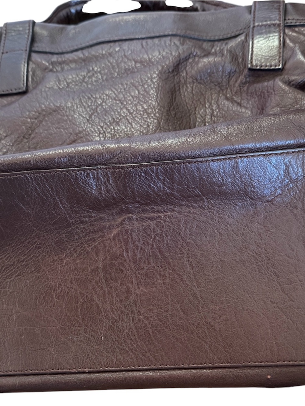 Mulberry Oversized Alexa Chocolate Brown Leather Satchel Bag - Picture 11 of 11